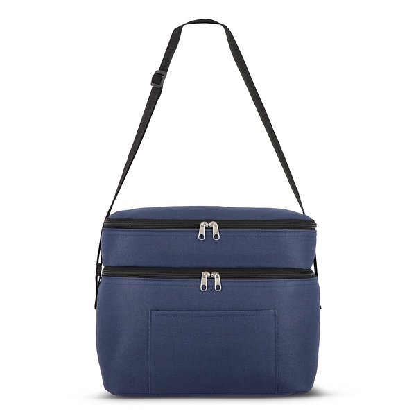 R-PET 600D Doppelfach-Kühltasche 30 x 20 x 25cm 12L Lursin