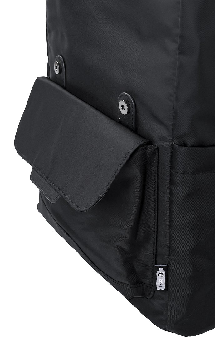 rPET (290T) Polyester Twill Rucksack mit Lasche Buorsch