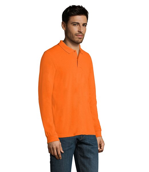 Männer Long-Sleeve Polo 180g Cilgian