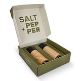Holz-Salz- und Pfeffermühle-Set Benathori