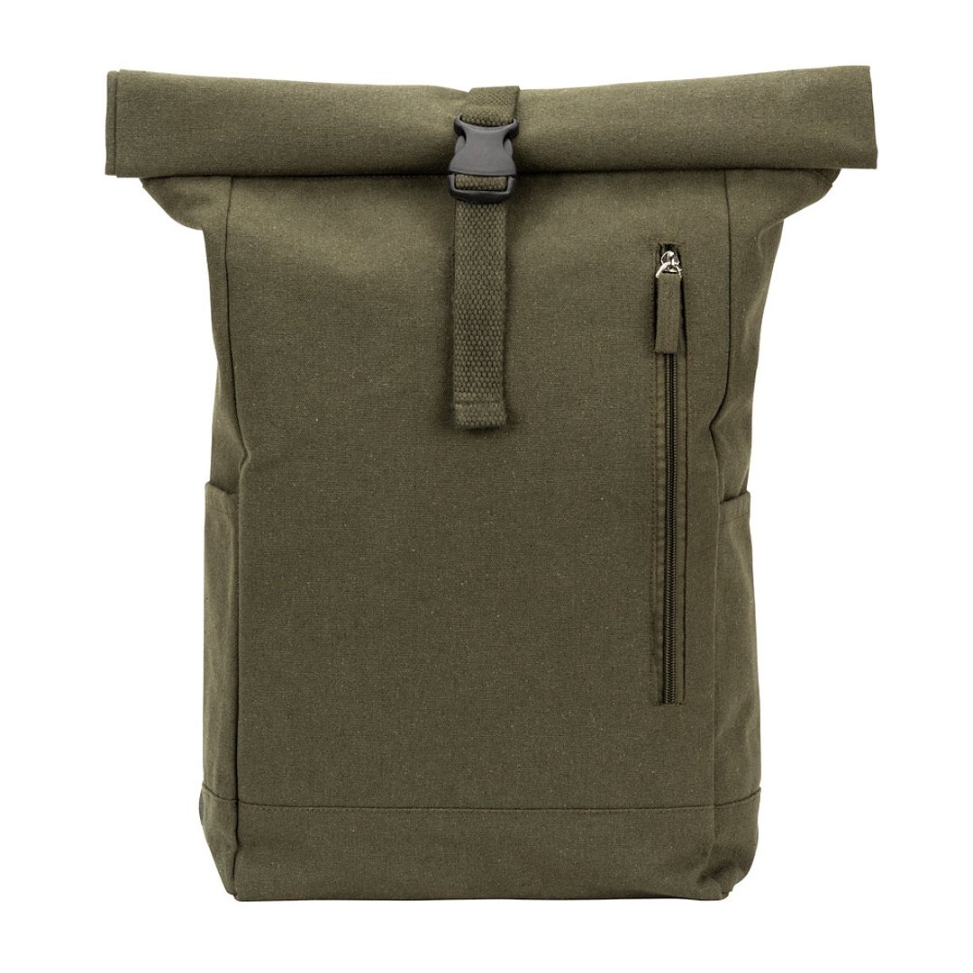 Roll-Top-Rucksack aus recyceltem Baumwolle und recyceltem Polyester (380 g/m²) Lüzzasch