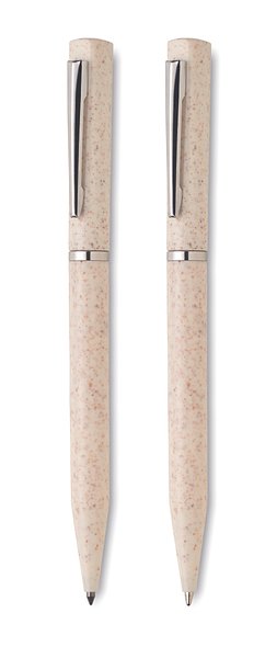 Schreibgeräte-Set Stroh/ABS Trikn