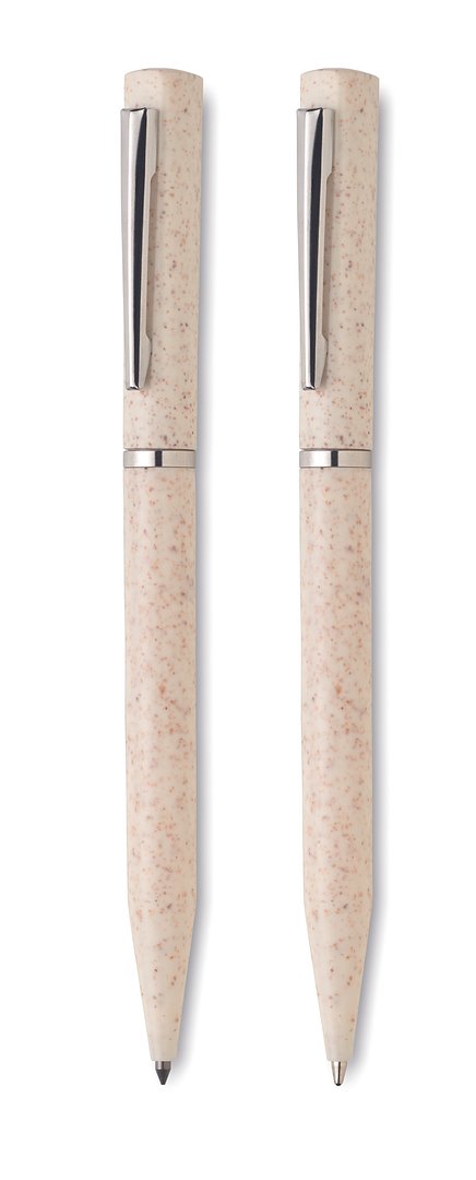 Schreibgeräte-Set Stroh/ABS Trikn