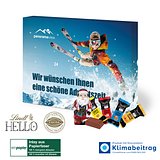 Adventskalender Lindt „HELLO“ Mini Stick Mix mit Santa, Inlay aus Papierfaser