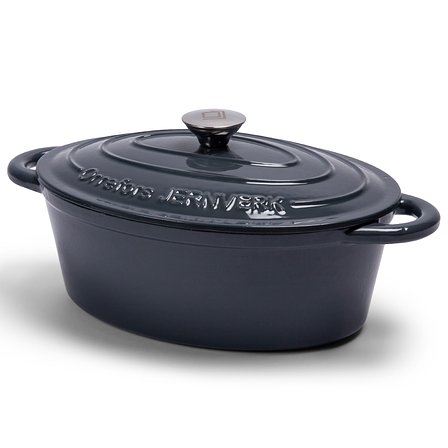 Emaillierte Ovale Eisenpfanne 3.5L Stga