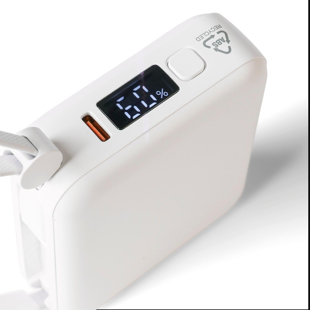 Recycelte ABS-Powerbank Neli
