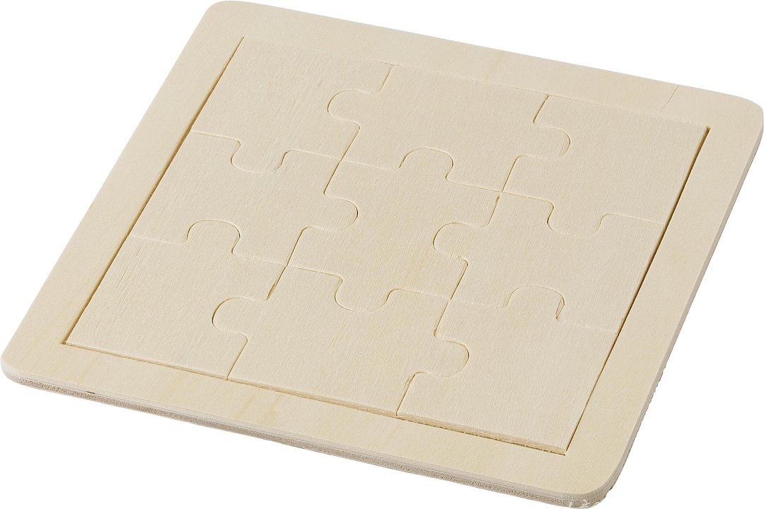 Neunteiliges Puzzle aus Holz Ingia