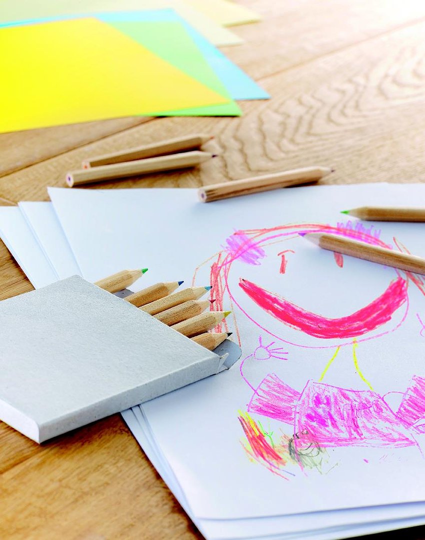 12 Buntstifte in Pappschachtel Marleyco