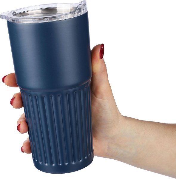 Recycelter Edelstahl-Trinkbecher mit doppelter Wand (500 ml) Walurix