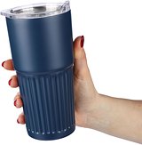 Recycelter Edelstahl-Trinkbecher mit doppelter Wand (500 ml) Walurix