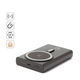 Magnetische Powerbank mit Schnellladefunktion aus recyceltem Aluminium und recyceltem PET, 10'000 mAh Aningin