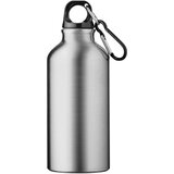 400 ml RCS-zertifizierte Trinkflasche aus recyceltem Aluminium mit Karabinerhaken - Giana