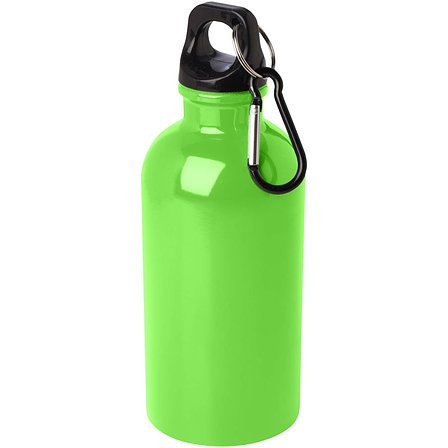 400 ml RCS-zertifizierte, einwandige Trinkflasche aus Edelstahl mit Karabinerhaken - Ongas