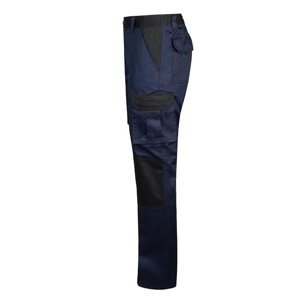 Zweifarbige Twill-Hose mit mehreren Taschen (240 g/m²), aus Baumwolle (35%) und Polyester (65%) Walbrg