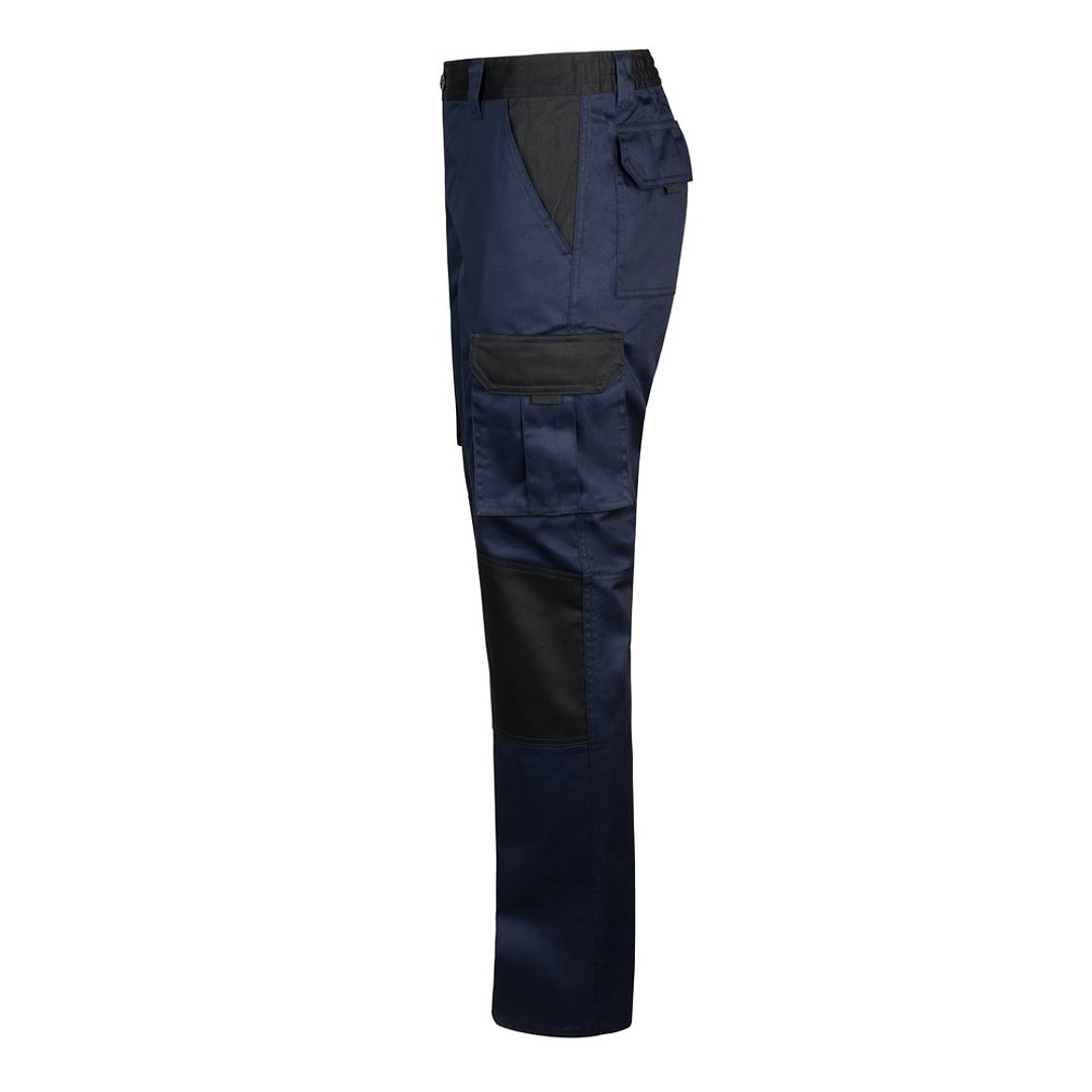 Zweifarbige Twill-Hose mit mehreren Taschen (240 g/m²), aus Baumwolle (35%) und Polyester (65%) Walbrg