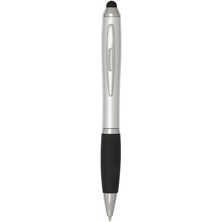 RCS Stylus Kugelschreiber aus recyceltem Kunststoff mit farbigem Schaft und schwarzem Griff (blaue Tinte) - Adan