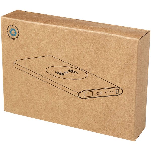 4000 mAh Typ-C kabellose Powerbank aus recyceltem Aluminium - Rudylan