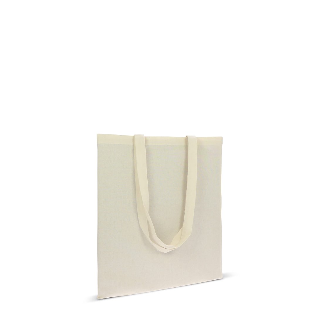 Einkaufstasche Bio-Naturbaumwolle lang 140g/m² 38x42 cm Lurinan