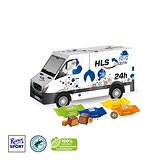 3D Präsent "Transporter" mit Ritter SPORT Schokowürfel