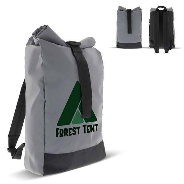 Reflektierender Rolltop-Rucksack 26x13x50cm Walurst