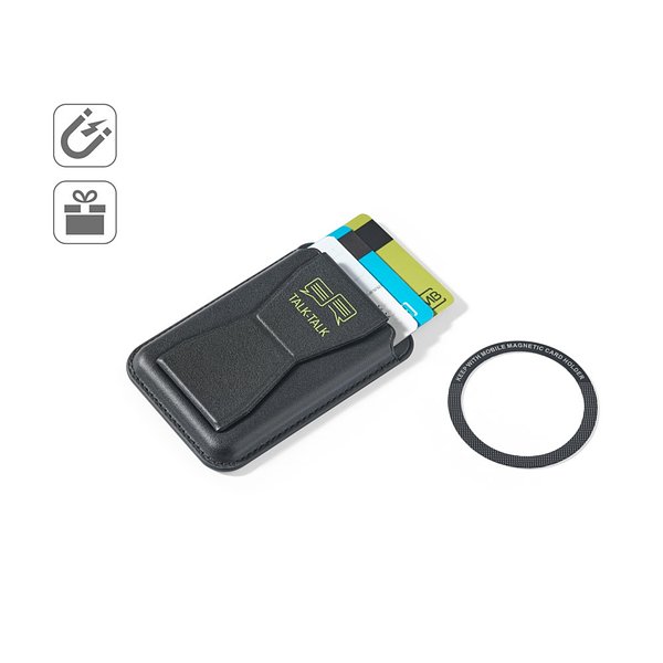 Magnetischer Kartenhalter aus PU-Leder, lässt sich einfach an der Rückseite Ihres Mobiltelefons befestigen und verfügt über RFID-Blockierung Adrinanix