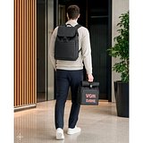 Laptop-Rucksack (16") aus PU, mit Klappe, die alle Fächer abdeckt Tring