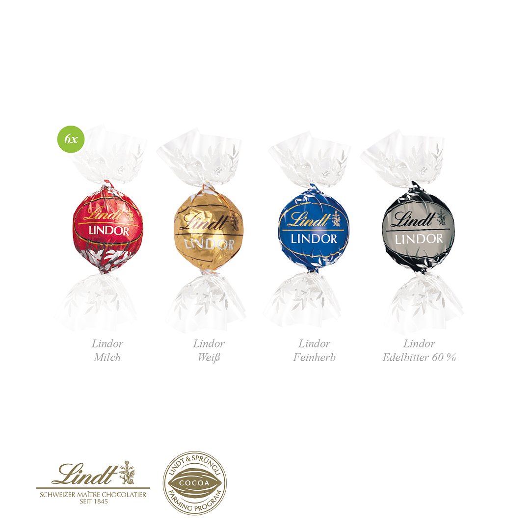 Lindor-Präsent auf NATURKARTON
