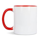 Oslo Sublimationsbecher farbig innen & Griff 300ml Oleyca