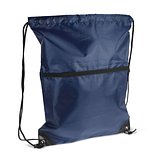Kordelzugtasche 210T R-PET mit Reißverschluss Rueli