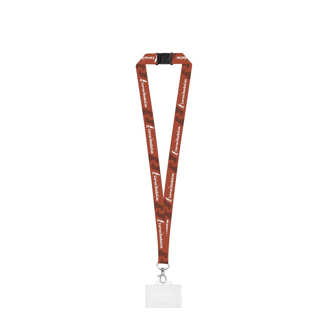 Lanyard aus recyceltem Polyester (100%rPET) mit Karabiner, Schicherheitsverschluss und Kartenhalter aus Hartplastik, geeignet für Sublimation Aittanin