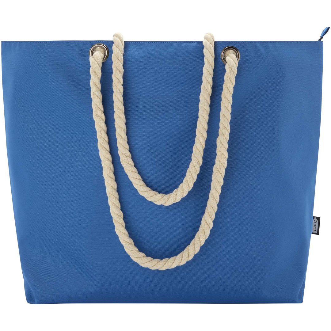 Strandkühltasche mit Kordelgriffen aus recyceltem GRS-Material - Vrettas
