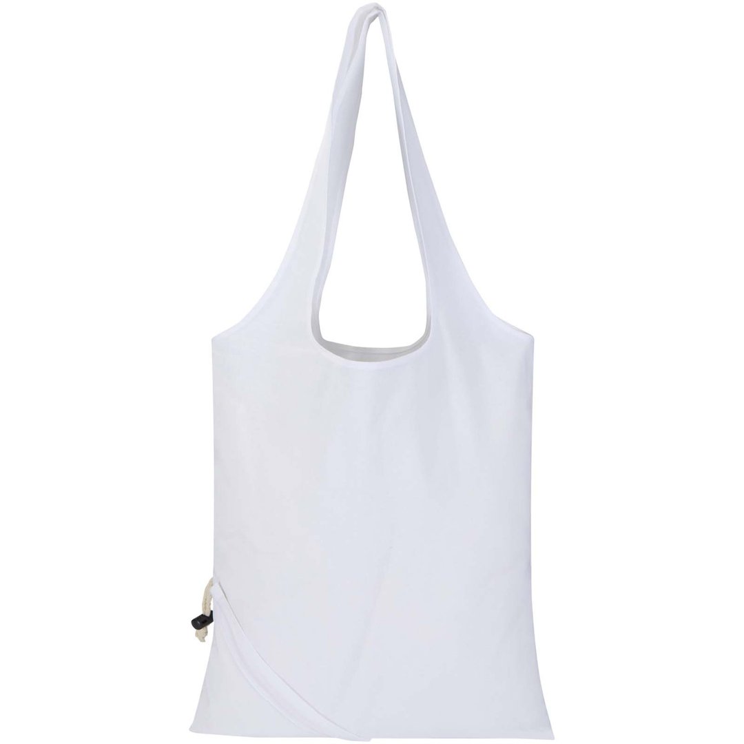 Blend 140 g/m², GRS-zertifizierte, faltbare Baumwoll Tragetasche, 7 l - Grin