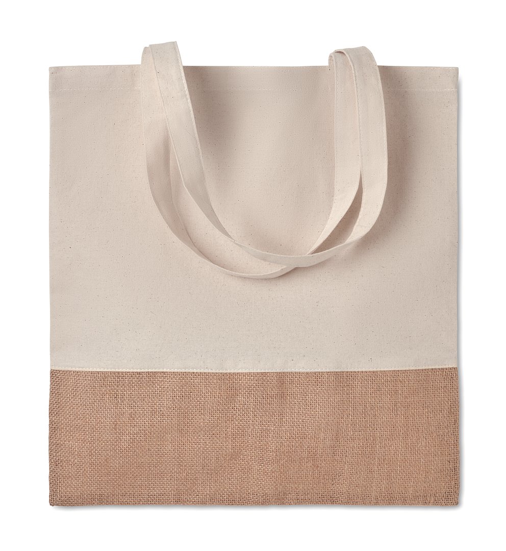 Einkaufstasche mit Jutebesatz Reivani