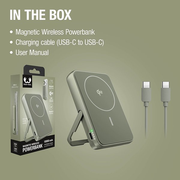 Kabellose Powerbank 10000 mAh kompatibel mit MagSafe Vinatin