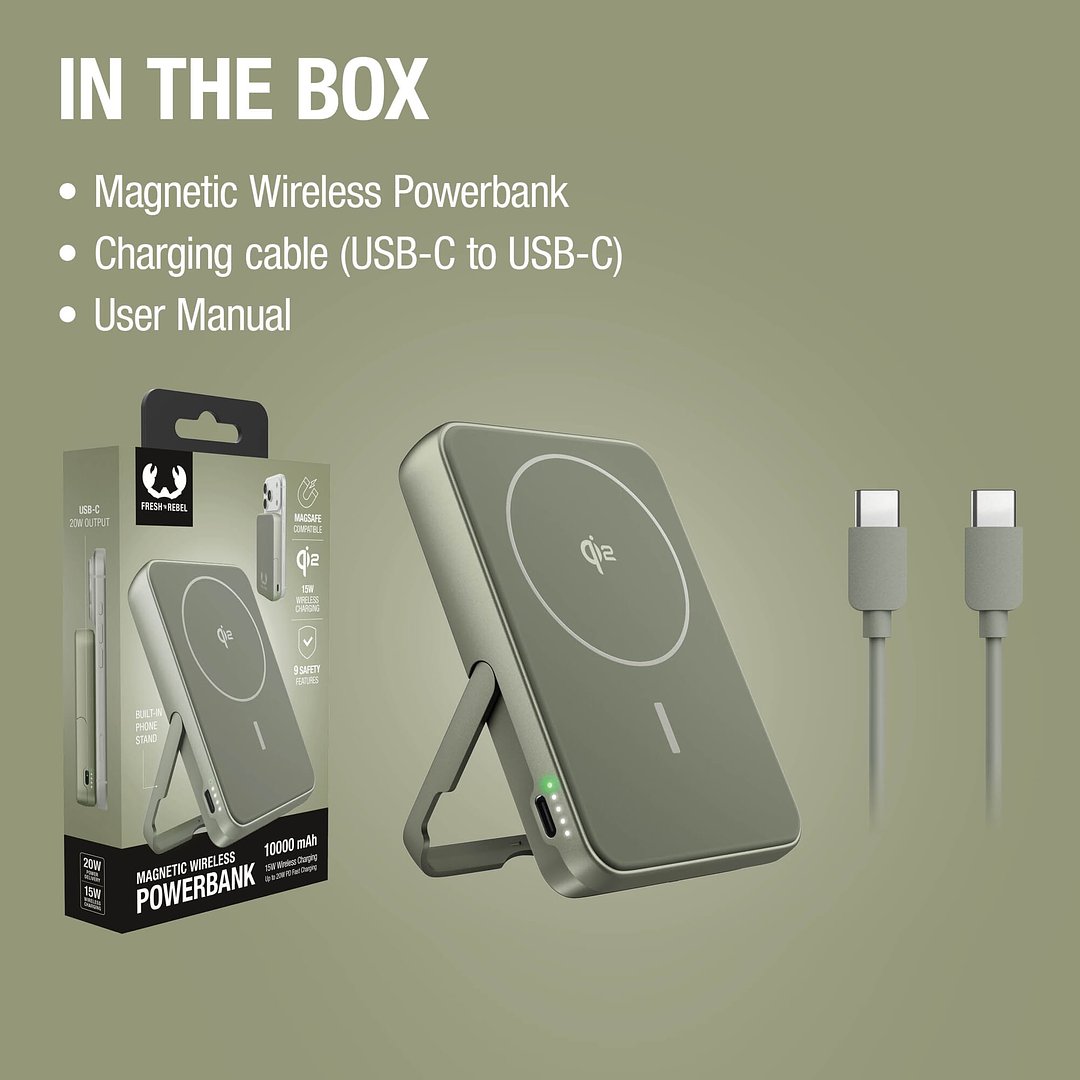 Kabellose Powerbank 10000 mAh kompatibel mit MagSafe Vinatin