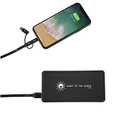8000 mAh Solar Powerbank mit Leuchtlogo - Sarlien