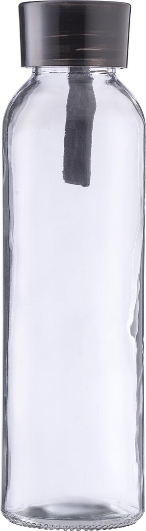 Trinkflasche Uoldivan | Glas | Farbiger Deckel | 500 ml