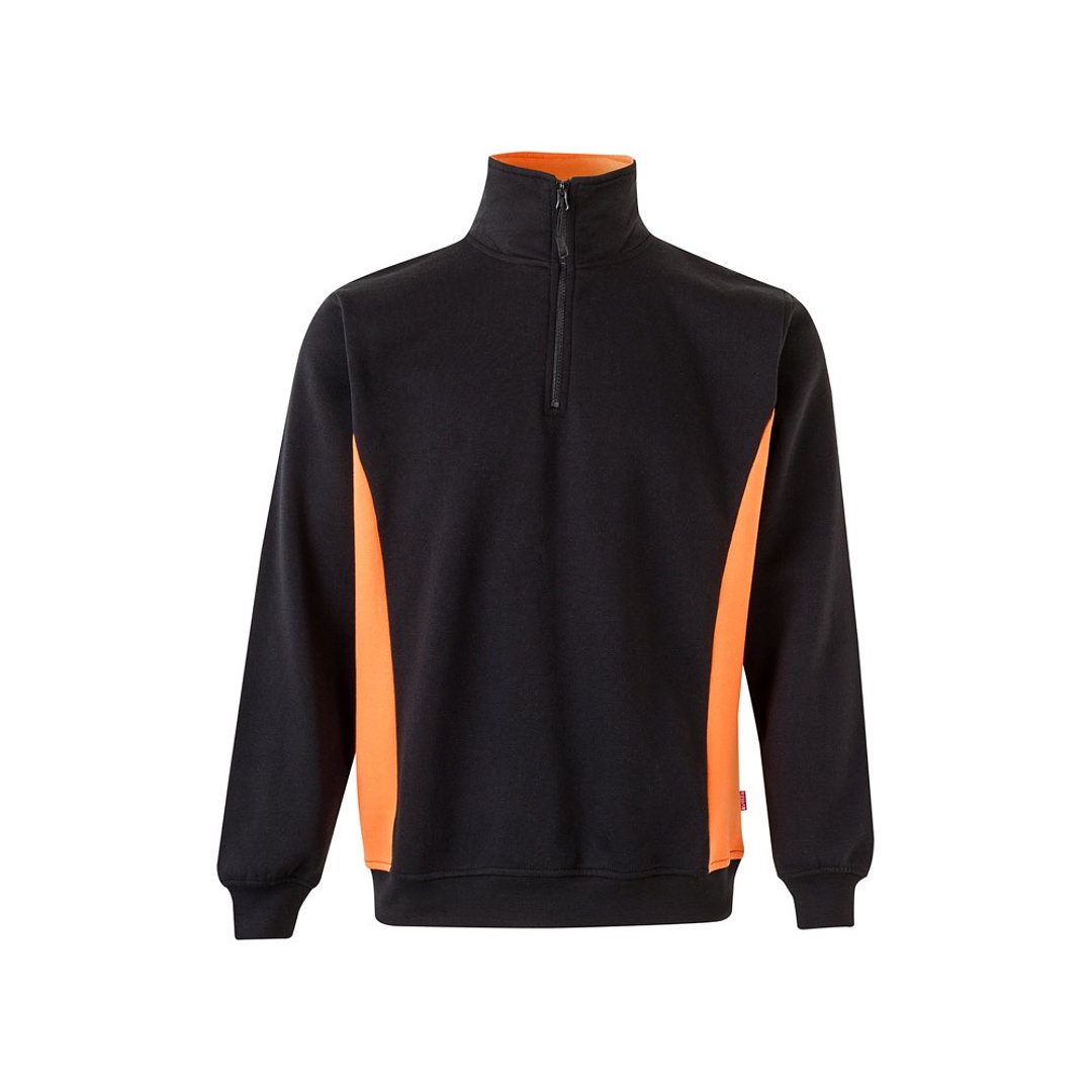 Zweifarbiges Frottee-Sweatshirt (260 g/m²), aus Polyester (65 %) und Baumwolle (35 %) Rudorscht