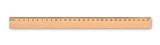 Holzlineal 30cm Natiaferg