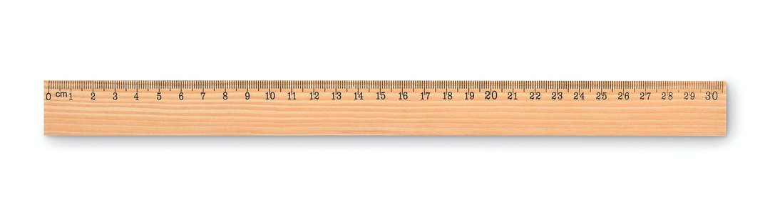 Holzlineal 30cm Natiaferg