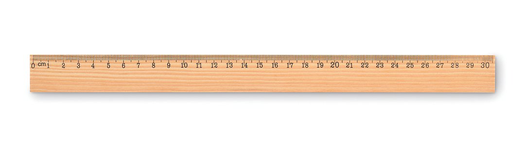 Holzlineal 30cm Natiaferg