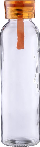 Trinkflasche Uoldivan | Glas | Farbiger Deckel | 500 ml