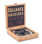 Weinset mit Schachspiel Chatrs