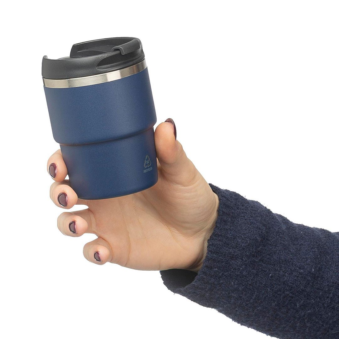 Recycelter Edelstahl-Becher mit doppelter Wand (175 ml) Lüthlanna