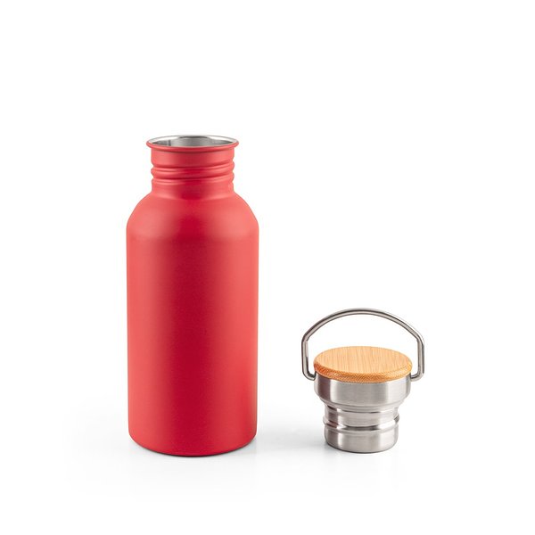 Edelstahlflasche (90 % recycelt) mit einwandiger Ausführung Chtinana