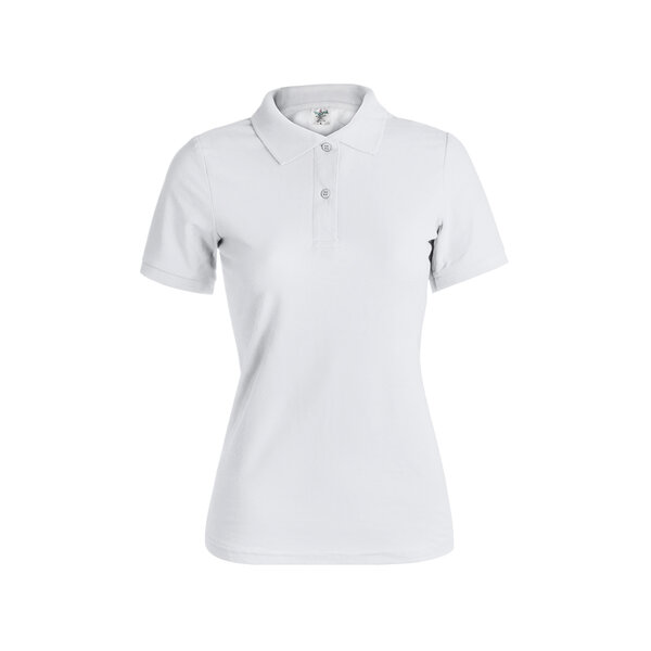 Frauen Weiß Polo-Shirt "keya"
