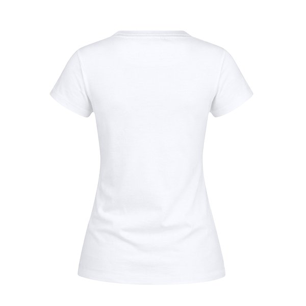 Erwachsene Frauen Weiss T-Shirt Idiyo