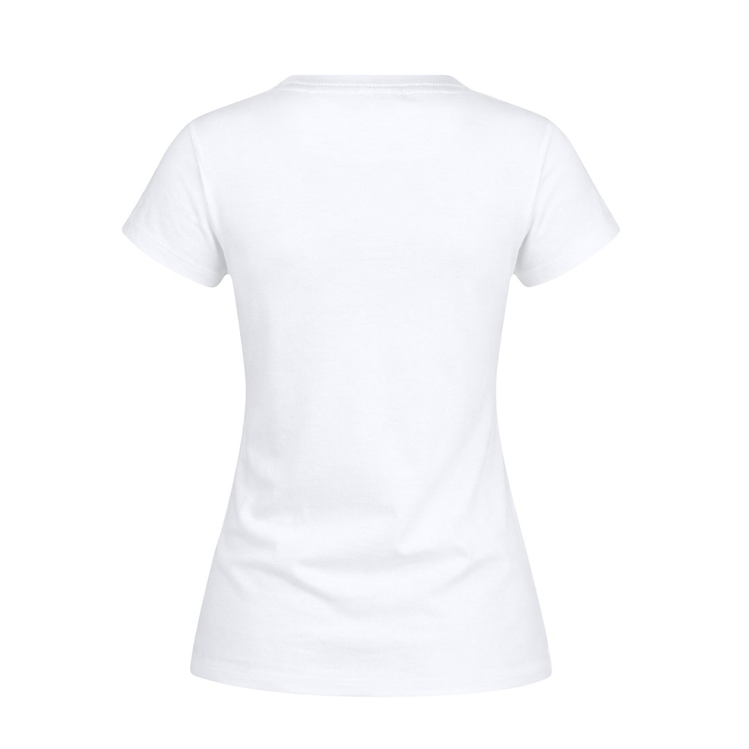 Erwachsene Frauen Weiss T-Shirt Idiyo