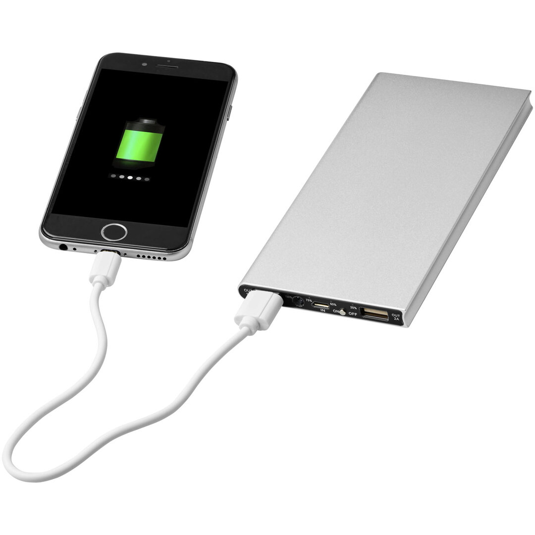 8000 mAh Aluminium-Powerbank - Renas