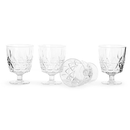 Acryl picknickglas, 300ml 4er Set Uelixatis